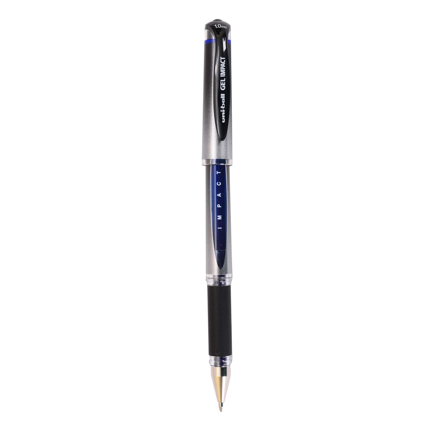 Uni-ball UM-153S - Bolígrafo de gel de impacto de 1.0 mm, cuerpo ligero y elegante, tinta ultra suave, tinta de larga duración sin manchas, papelería escolar y de oficina, tinta azul, paquete de 5