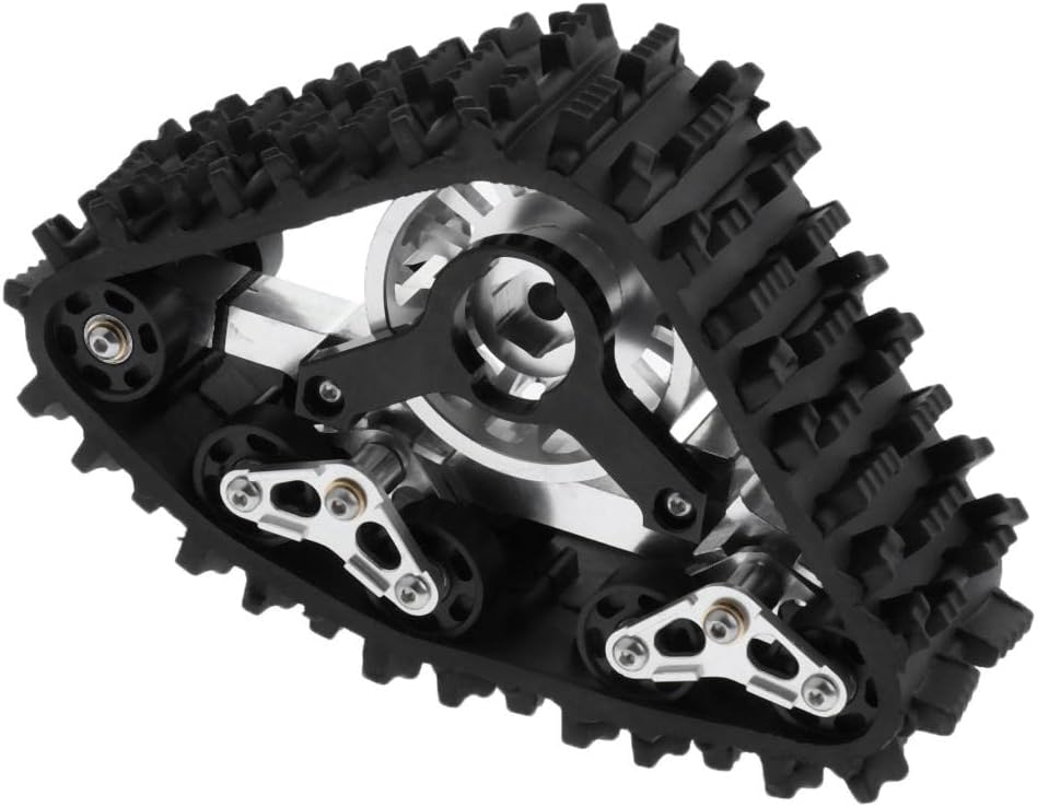 Almencla 2X 1:10 RC Crawlers Tires Track Wheels Mobile Conversion Snow