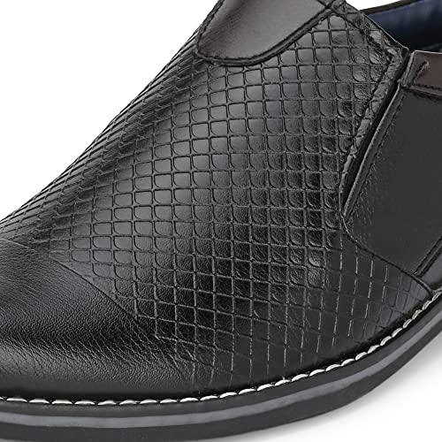 Image of Centrino Men's Formal Shoe |Slip-On Men's Formal Shoe | Stylish Non-Lace Design | Soft Cushioned Insole for Comfort | Perfect for Office & Formal Wear (8692)