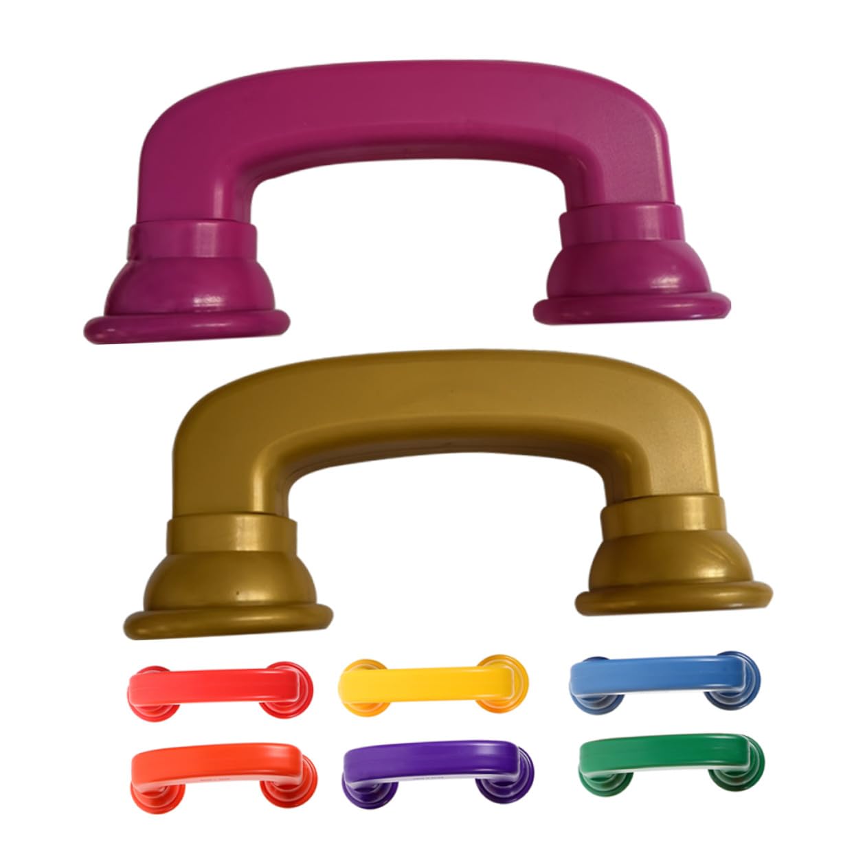 Teléfono Susurrante de Plástico para Niños, Receptor de Teléfono de Juguete Ligero y Resistente, Paquete de 8 Piezas, Adecuado para Desarrollo Auditivo y Juego Educativo