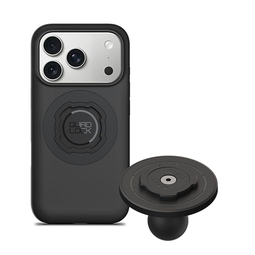 Quad Lock 1"-Kugel-Top-Cap-Handyhalterungs-Kit mit MAG-Handyhülle und MAG-Wireless-Ladekopf für iPhone 18 Pro