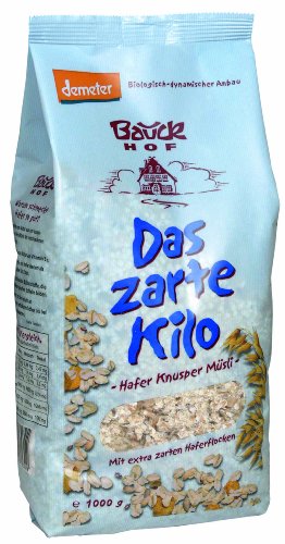 Bauckhof Hafer Müsli, Das Zarte Kilo, 1-er Pack (1 x 1 kg) - Bio