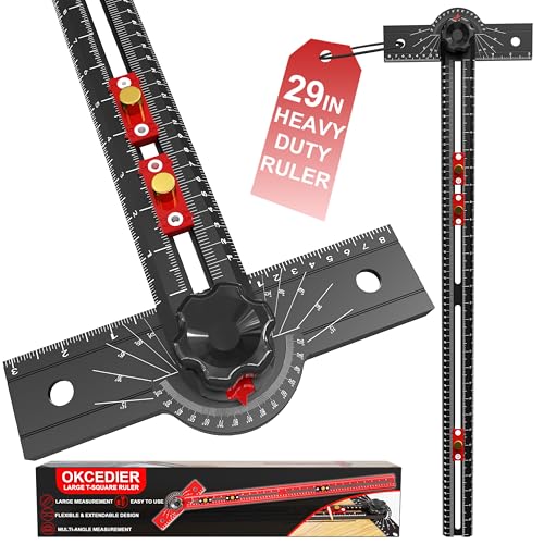 29 Inch Adjustable Woodworking T Square Ruler