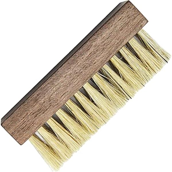 OUSIKA Borste skoborste, skrapverktyg med borst för stövlar, skor och annan lädervårdborste skoborste