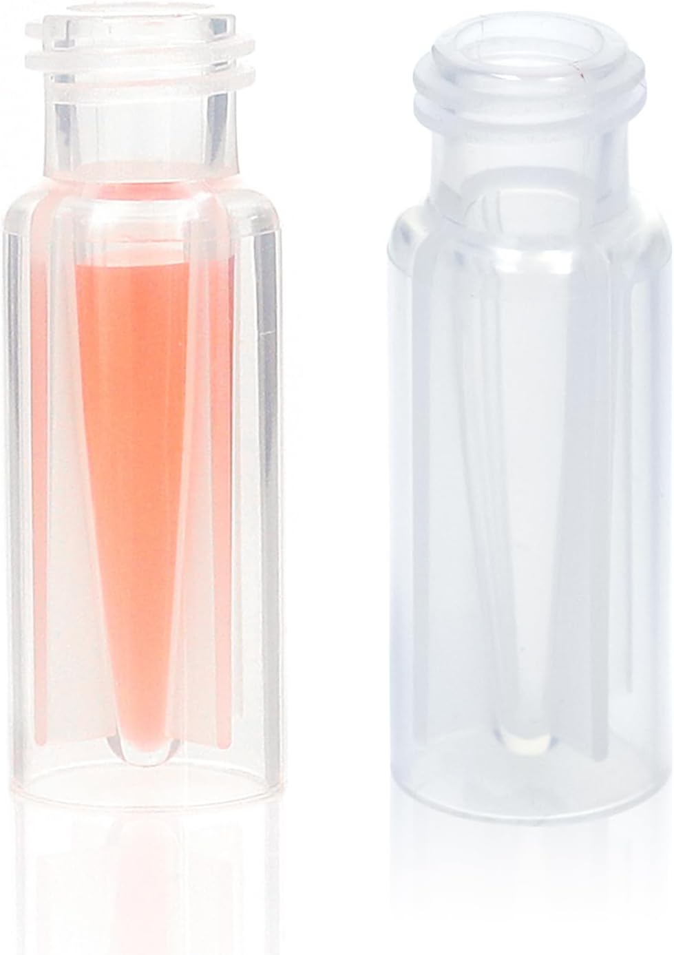 ALWSCI 9mm Screw Top Vials with 0.3mL Fused Inserts, Polypropylene, 100 pcs/pk