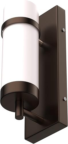 LEDMyplace - Aplique de pared interior de 1 luz, accesorio de iluminación de pared de baño, base E26, 120V, luz de pared LED, cuerpo de hierro y