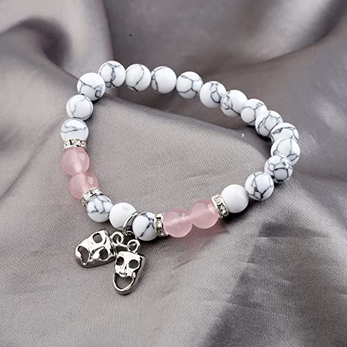 FOTAP Drama Mask Bracelet Theater Bracelet Theatre Gift Comedy Tragedy Masks Charm Jewelry Teacher Actor Gifts3