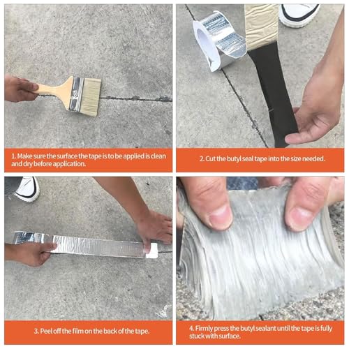 Ruban d'étanchéité amélioré en feuille d'aluminium robuste - 4