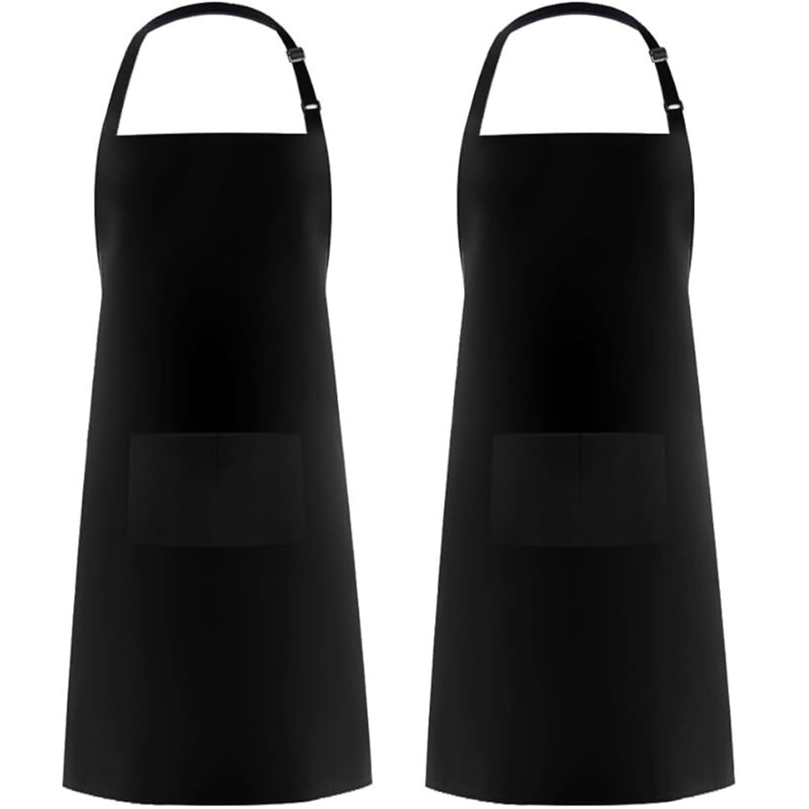 4 delantales simples de color sólido con 2 bolsillos; Delantal chef ajustable for la cocina adecuado for hombres y mujeres para Cocinar, Restaurante