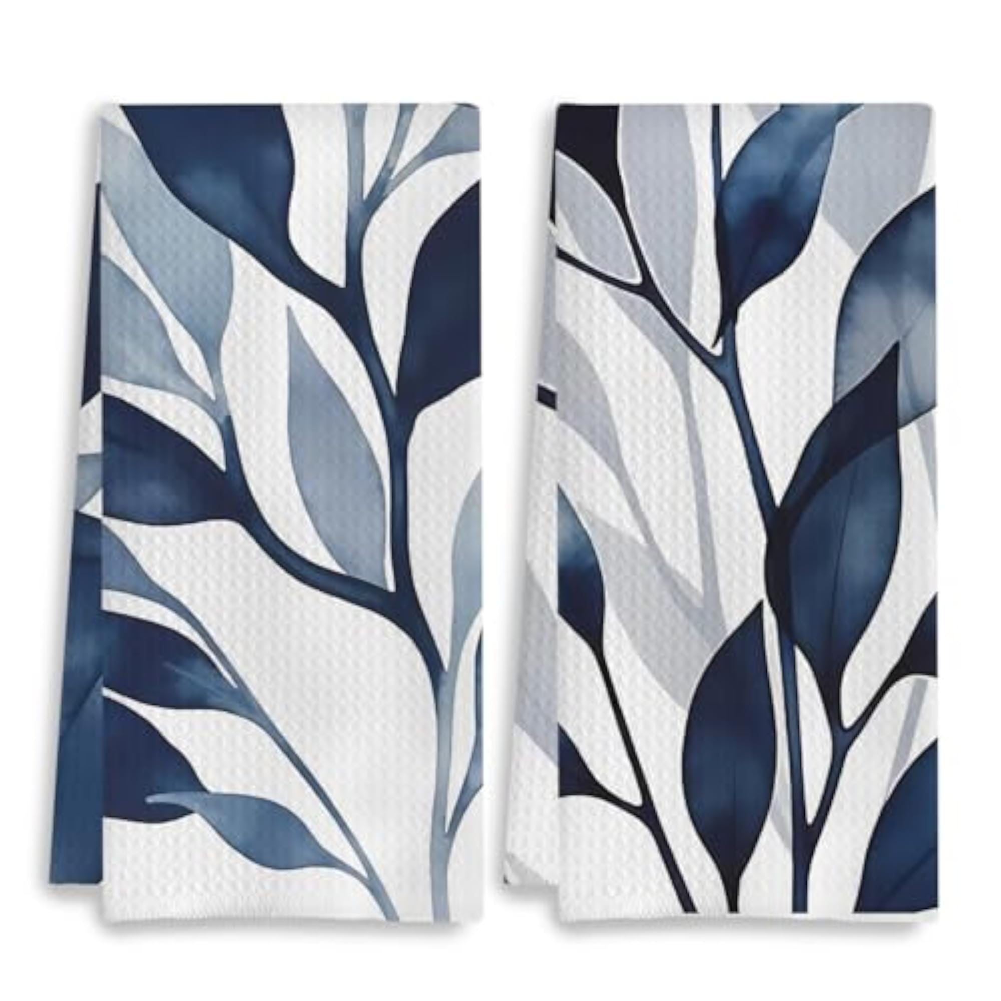 Boho Abstract Botanical Kitchen Towels Set of 2