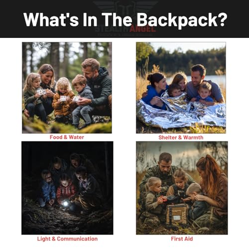 Stealth Angel Survival - 72 Hour Family Emergency Kit - 1-5 Person Survival Bag for Earthquakes, Hurricanes, and Other Natural Disasters - Image 5