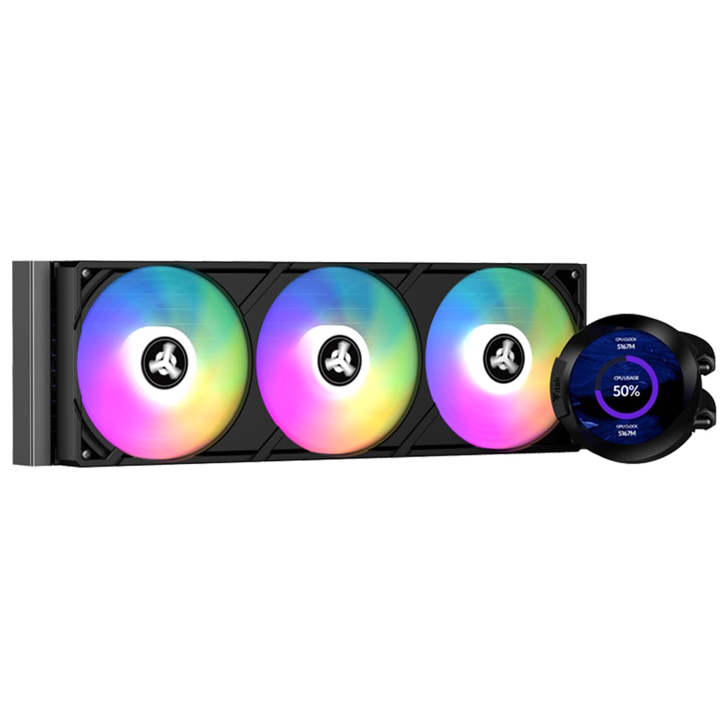 Itek ARCTIC SPHERE V2 radiator 360 mm z wyświetlaczem LCD 2,8", wentylatorami ARGB PWM i uniwersalną kompatybilnością procesora
