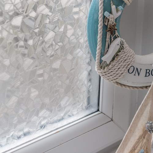 90cm x 1.5m dc fix SPLINTER static cling vinyl window privacy film (338-5019)