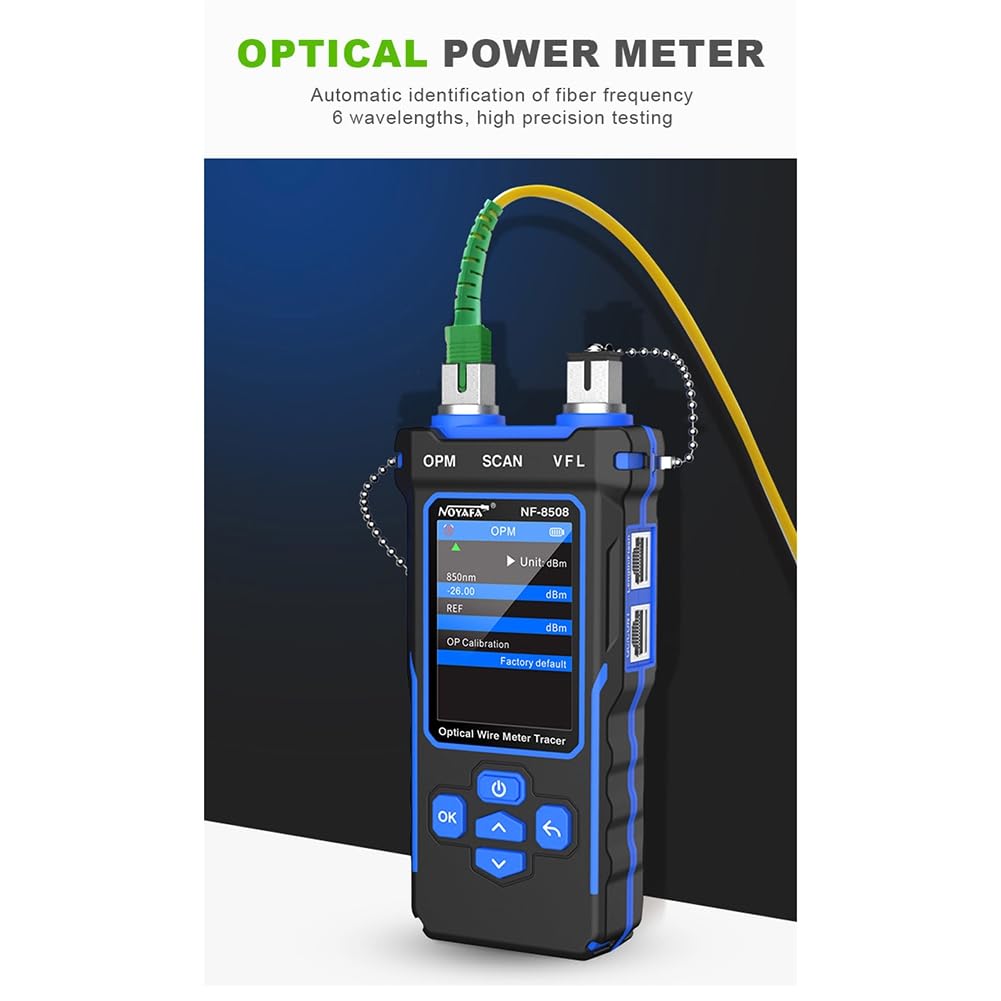8508 Kabel-Tracker LCD-Display LAN Optisches Leistungsmessgerät Tester Zur Längenmessung Drahtkarte Netzwerk-Kabel-Tester 10mw