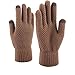 Gants Femme Écran tactile et Gris Foncé Chauffe-Pouls pour Hiver Chaud Cadeau Gants de Randonnée Sportif Fin Gris Clair, café, taille unique
