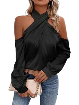 トップス crispy satin tops Brookie_Satin_Top_White_5jpg_g