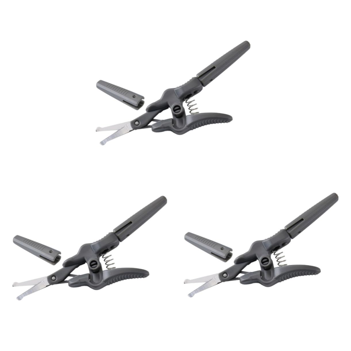 Beatifufu 3pcs Facial Scissors for Women Eyebrow Scissor Set Hair Cutting Scissors Men's Beard Grooming Scissor Stainless Steel