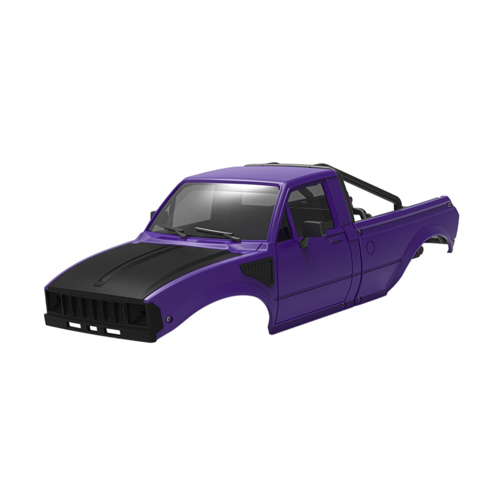 Pickup Karosserierahmen, Robuste Ladeflächengestell Baugruppe, Stabile Und Strapazierfähige Konstruktionsteile für 1/24 RC Modellautos, Geeignet für H, Lila