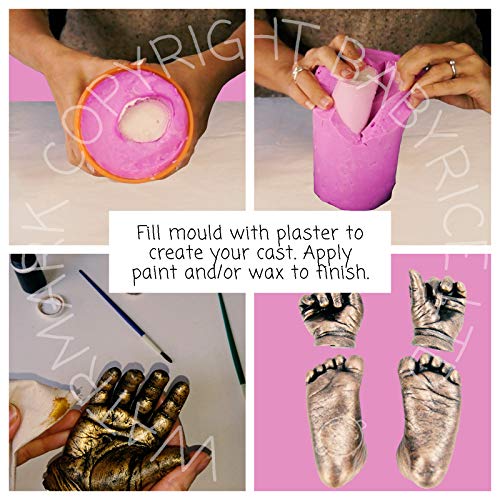 Anika-Baby BabyRice - Kit per calco mano/piede con...