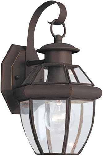 Sea Gull Lighting 8037-71 Lancaster - Farol exterior de pared para exteriores, una luz, color negro