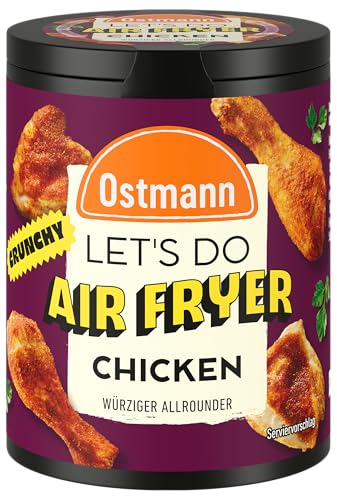 Ostmann Gewürze - Let's Do Airfryer Chicken Gewürz | Gewürzmischung mit Paniermehl für einen würzig-knusprige Panade | Für Hähnchen aus der Heißluftfritteuse | 70 g in recyclebarer Metalldose