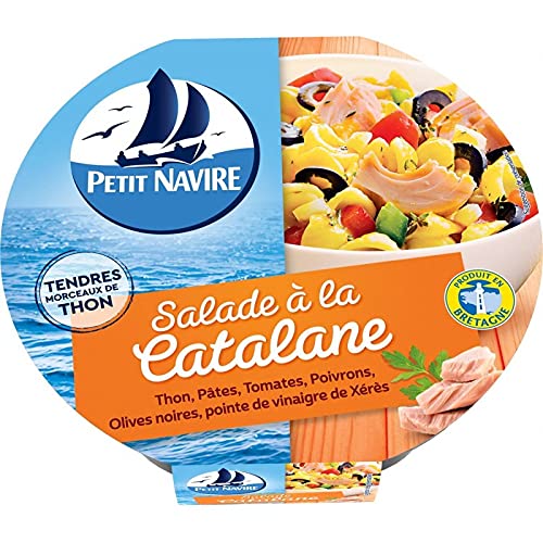 PETIT NAVIRE - Salade Au Coeur De La Région Catalane - 220G - L'authenticité méditerranéenne en conserve - Le Lot De 4