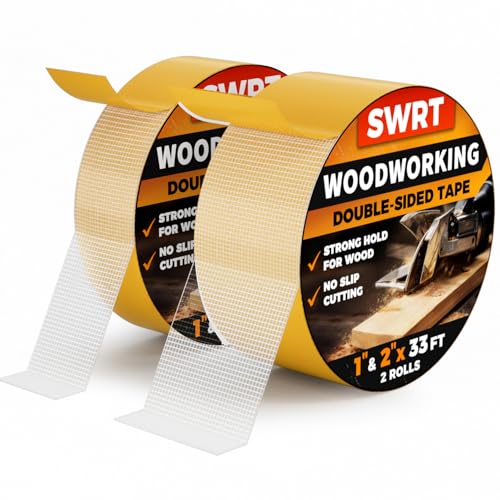 SWRT Double Sided Woodworking Tape for Woodworking Router Templates and CNC Projects, Removable...