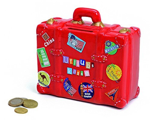 Pajoma tirelire en forme de valise 14 x 6 x 13 cm cÃÂ©ramique muffin by Geschenkestadl