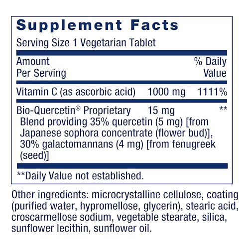 Vitamina C + Bio-Quercetin Phytosom 250vcaps Life Extension
