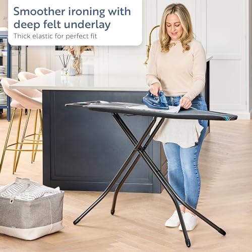 Extra Thick Black Ironing Board Cover, 122 x 38 cm - Image 5