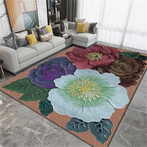 Tapis de chambre garçon 200x250cm vert lavable pour lit ado - 2