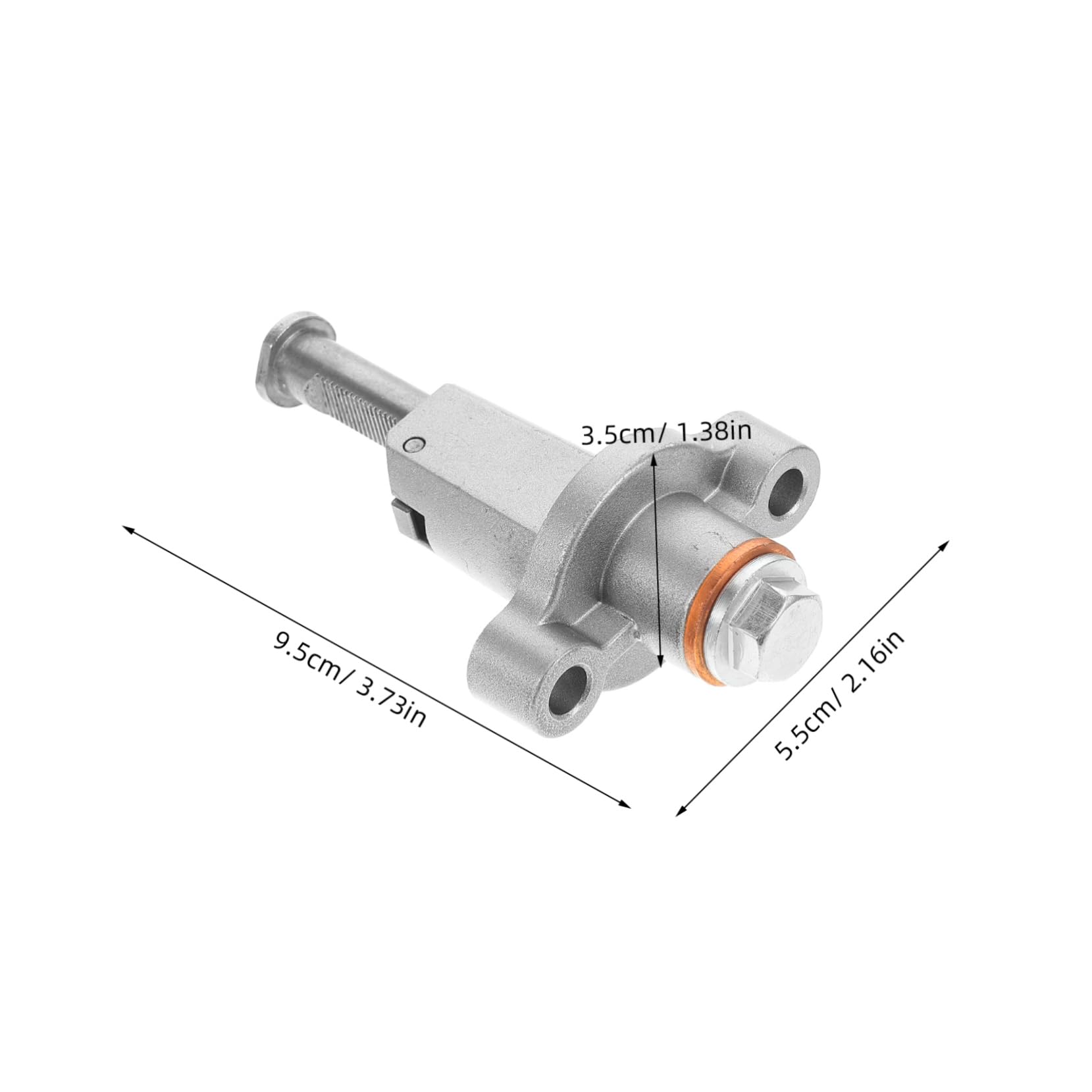 Ciieeo 1 Set Chain Tensioner Fan Cord Extension Chain Belt Tensioner Assembly Zip Wall Pole Kit Tight Reach Extension Tool Gauge Stretching Kit Hamstring Curl Aluminum Alloy Silver