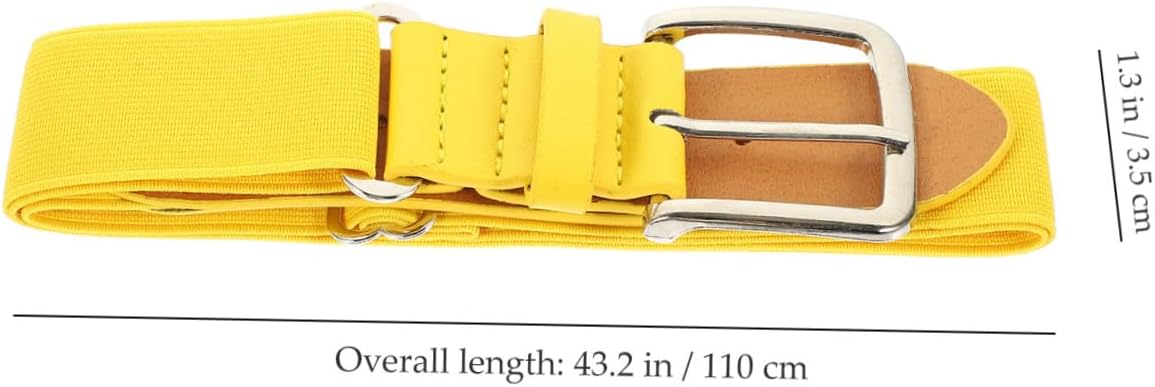 KALLORY Baseball Belt Softball Elastic Adjustable Stretch Belt for Men Women Youth Sports Outdoor Wear, Sturdy Fit with Buckle, Suitable for Softball and Football Girdle Random Color