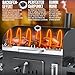 KESSER® Grill Grillwagen BBQ Smoker XXL Holzkohlegrill mit Deckel, Rädern, Edelstahl-Griff, Grillrost, Thermometer & Silikon-Pinsel, Standgrill, Kohlegrillwagen