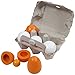 Produktbild Holzeier mit Herausnehmbarem Eigelb - in Weiß und Braun, 6x4,5 cm, Ø 4,5 cm - Kochen Kid Spielzeug, Lernspielzeug, Hölzerne Eier
