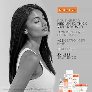 Kérastase Nourishing Shampoo For Very Dry or Dull Hair, Softens and Promotes Shine, Nutritive Bain Satin Riche, Protein Enriched Formula with Niacinamide, 250ml