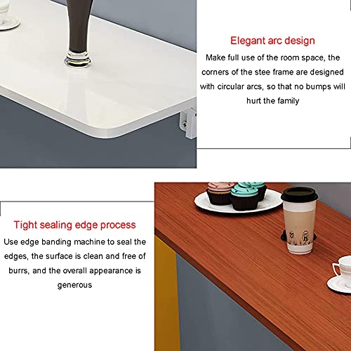 Table murale pliable bureau compact pour travailler en petit espace