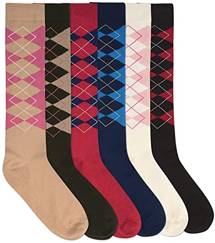 Image of ToBeInStyle Women's Pack of 6 or 12 Knee High Socks