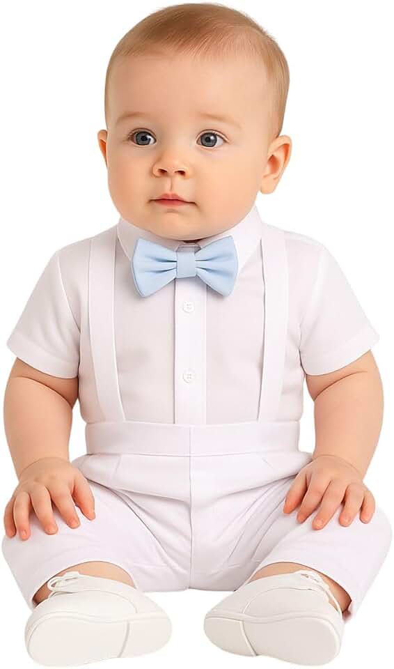 Conjunto de Batizado Para Bebê Menino - Pedro