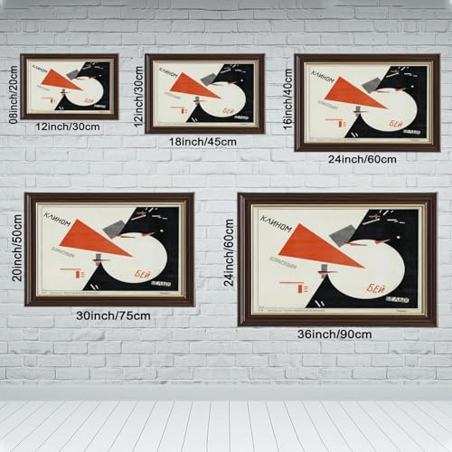 Impression sur toile affiche Union soviétique déco murale rétro avec cadre suspendu