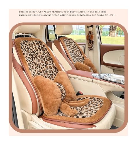 Coussin de siège voiture léopard protecteur doux auto - 8