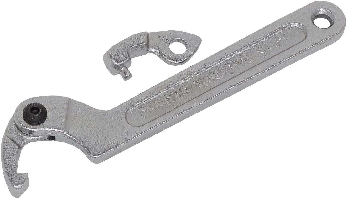 Sealey SMC2S 3pc Adjustable C Spanner - Hook & Pin Wrench Set 19-51mm