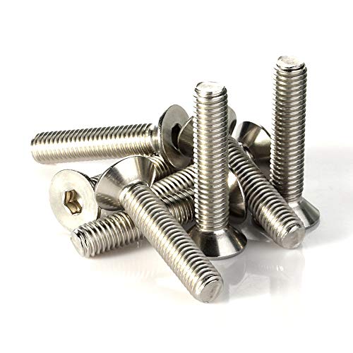 Bykonh 5/16-18 X 1 Inch Flat Head Socket Cap Screws Countersunk Bolts, 304 Stainless Steel 18-8 thumb #6