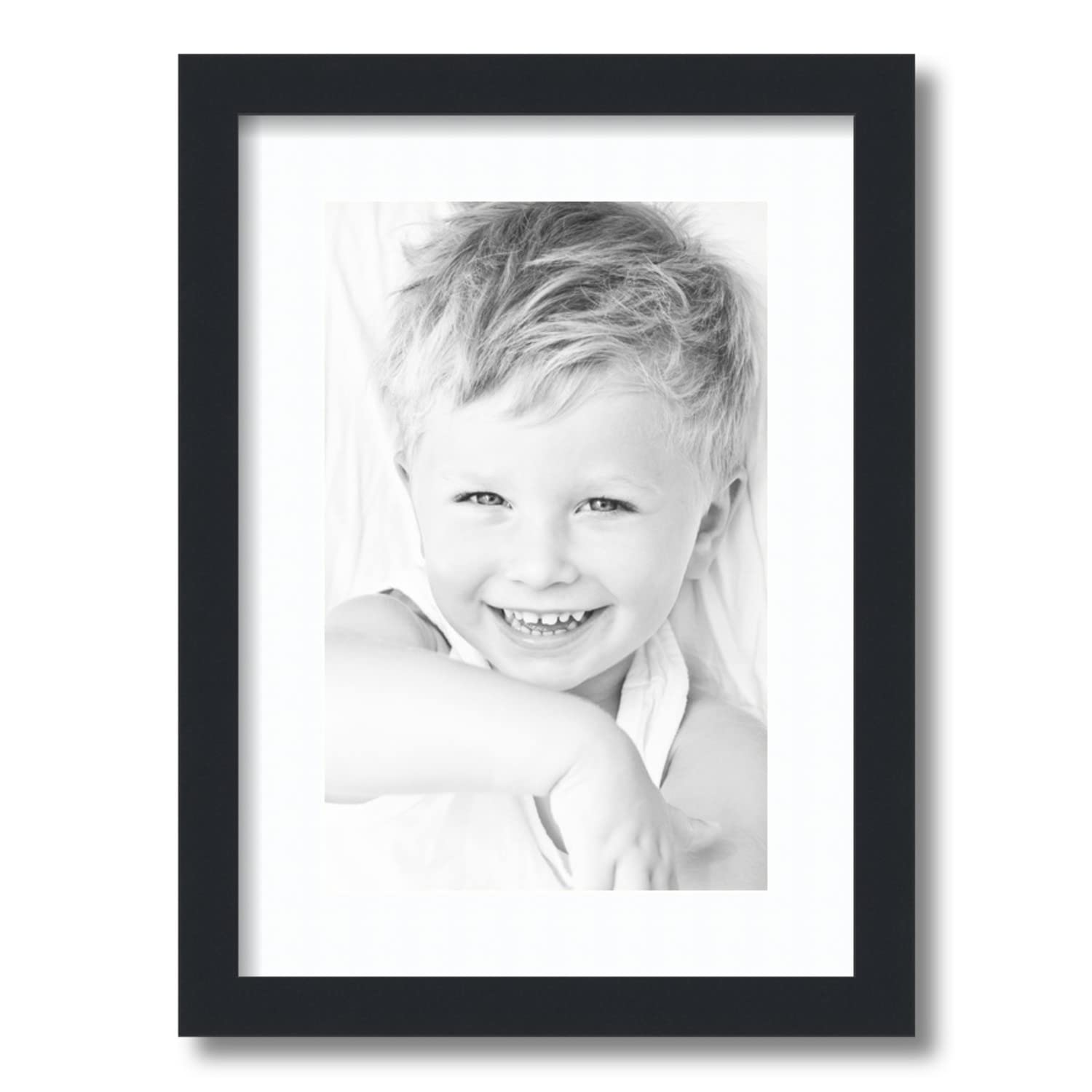 Amazon.com - ArtToFrames 8.5x14 inch Satin Black Picture Frame