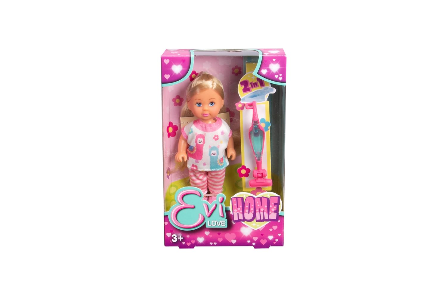 Steffi Love Rabbit Family, bambola giocattolo e bambola giocattolo con conigliera e due conigli, 12 cm, 29 cm, a partire da 3 anni