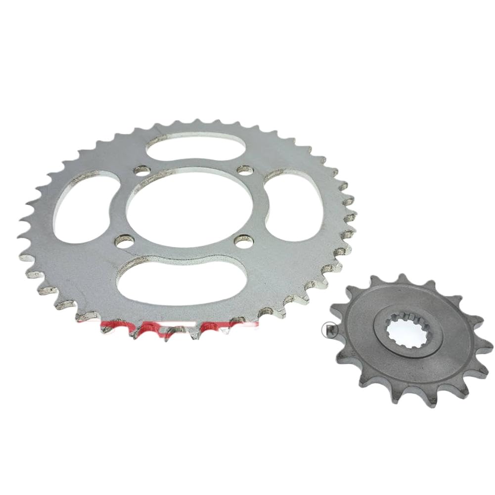 Ruote Dentate Anteriori E Posteriori 41T 15T Compatibili Con Suzuki GN250 WJ250 TU250 GT250 X7 Marauder