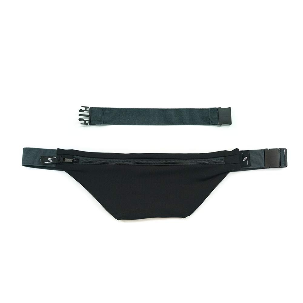 Sprigs Fit Belt 1 Pocket Slim Fanny Pack for Women & Men, A Sweat Resistant Waist Pack That Can Be Hidden. Money Belt and Fanny Pack Used for Fitness,