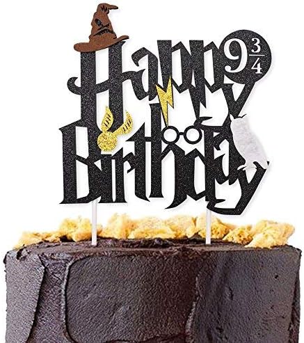 Magical Wizard Inspired Cake Topper, Custom Name Cake Topper, Magical Wizard Inspired Happy Birthday Party Decoration, Gryffindor Cake Topper, Magical Wizard Inspired Centerpiece