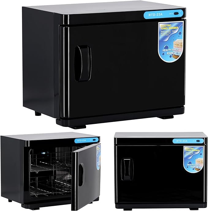 BAKUGO Sterilizzatore, scaldasalviette 23L 208A UV Tipo C per la disinfezione per Salone di bellezza, Barbiere, Massaggio SPA