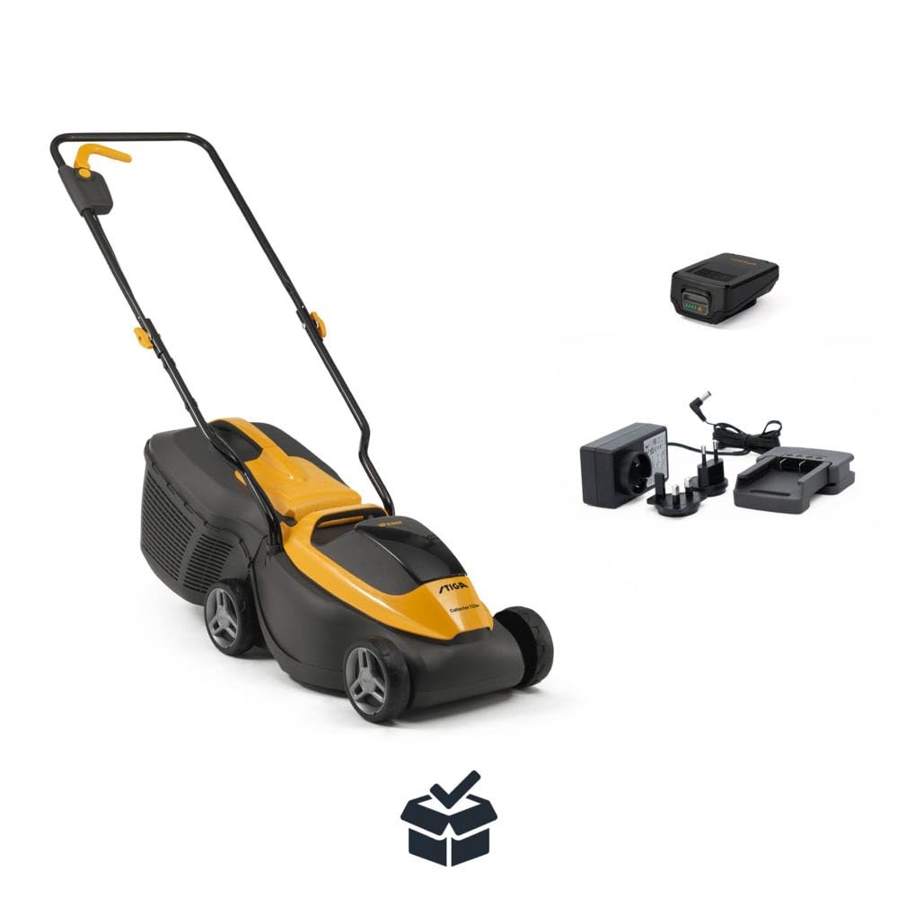 Stiga Colector 132 Ae 20V Batería Cortacésped Rotatorio 30cm Incluye 1 x 4.0Ah Batería y Cargador
